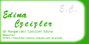 edina czeizler business card